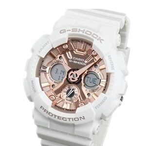 Casio G-Shock White and Rose Gold Watch